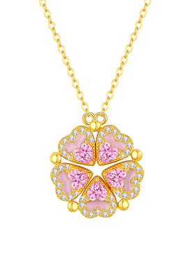 vana樱花盛开项链女纯银S925银