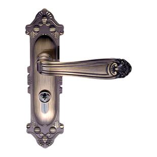 雅洁卧室房间门锁锁具室内静音金色青古红古欧式家用门锁AS2051C