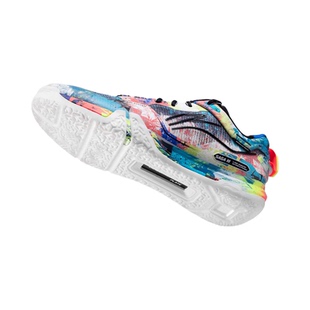 李宁贴地飞行3PRO艺术家涂鸦男女款碳板减震专业羽毛球鞋AYAV001