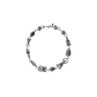 SALE E PEPE 胡椒盐 纯银舞会手链