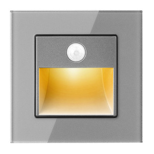 智能人体红外地脚灯嵌入式86型小夜灯LED楼梯踏步感应灯家用过道