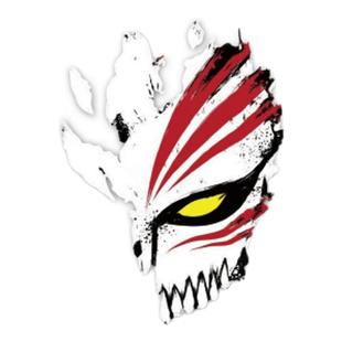 TLP镂空车贴 死神黑崎一护虚化灵压面具 电动车摩托漆面玻璃贴纸