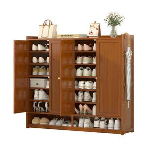 小窄家用鞋架楼梯口省空间收纳柜子儿童多层现代简约带门防尘鞋柜