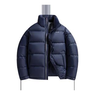 雪中飞2025冬新款鹅绒男士短款羽绒服休闲商务运动百搭简约时尚