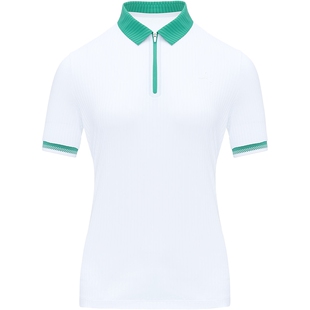 【精英系列】李宁1990 女士高尔夫凉感运动休闲短袖POLO