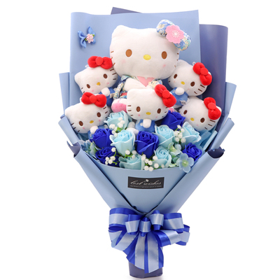 生日礼品送女朋友KT猫花束毛绒