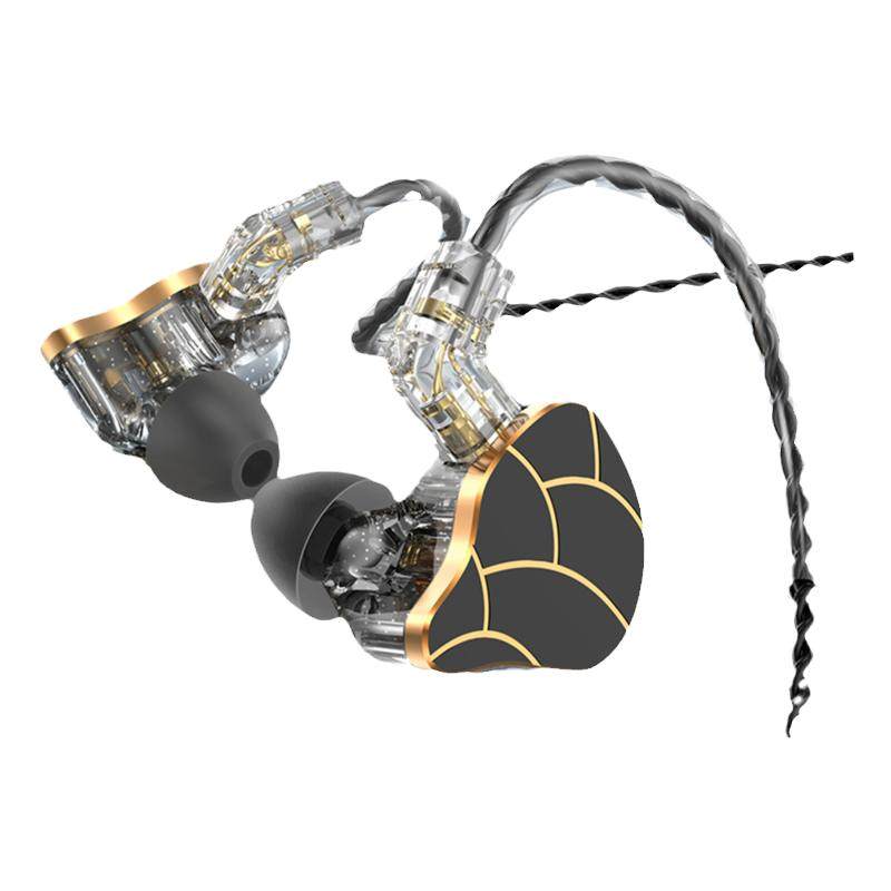 音杰仕有线HIFI人声重低音入耳耳挂带麦克风可换线type-c手机耳机