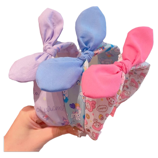 儿童可爱发箍女童蝴蝶结头箍宝宝不勒头发卡压发小女孩防滑发捆女