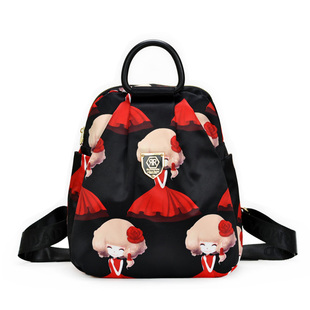 2025新款双肩包韩版帆布包牛津布妈咪背包简约校园风时尚休闲女包