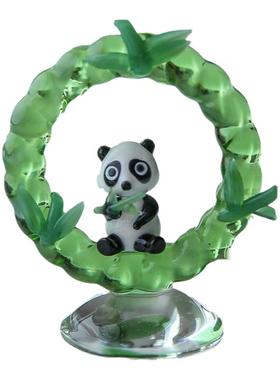 七隐玻璃摆件可爱玻璃摆件