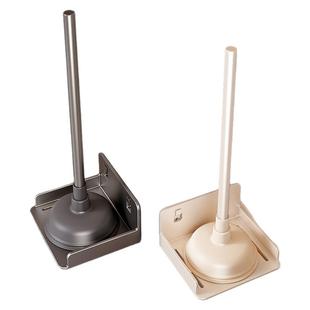 马桶吸无死角疏通器壁挂式免打孔家用厕所皮搋子收纳清洁液置物架