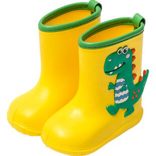 儿童水鞋男童夏季防滑雨靴女童小孩防水胶鞋宝宝雨鞋男孩套鞋2024