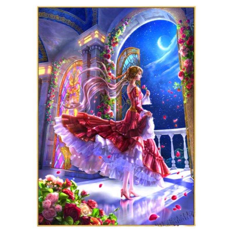 梦幻少女钻石画满钻灰姑娘新娘
