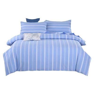 山东老粗布床单条纹加厚单人双人床单纯棉三件套简约学生家纺