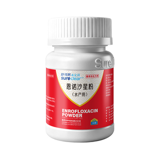 新必定清恩诺沙星粉金鱼鱼药专用水产养殖观赏鱼烂鳃肠炎特效药