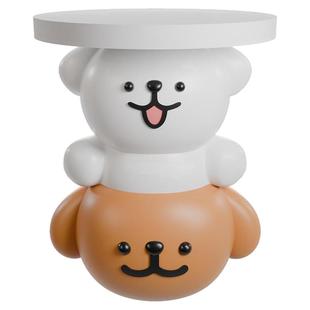 正版线条小狗茶几装饰摆件客厅沙发旁落地边几家居装饰品乔迁礼物