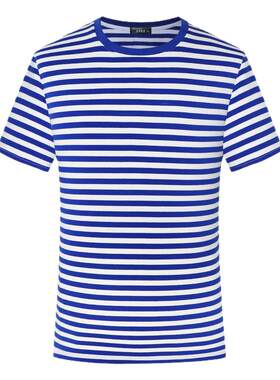 海魂衫男夏季纯棉体能服条纹T恤