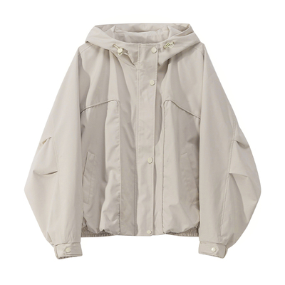 韩版休闲黑色短款加绒厚外套女冬