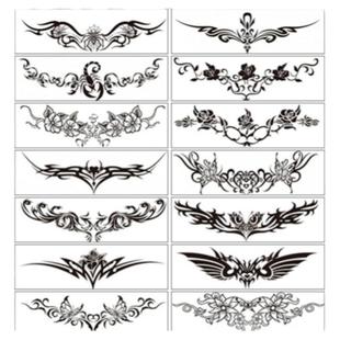 纹身贴定制定做文字图案二维码字母汉字名字刺青防水持久纹身贴纸