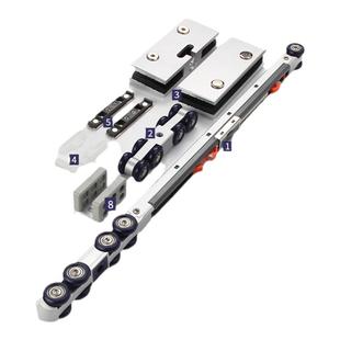 推拉门吊轨轨道全套厨房卫生间门缓冲滑轮滑轨移动门折叠门木门