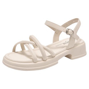 大东官方法式凉鞋女款2026新款夏季露趾百搭不累脚沙滩鞋外穿女鞋