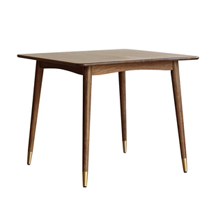 北欧实木橡木方桌小户型餐厅方形餐桌椅组合现代日式方桌子洽谈桌