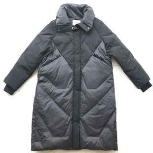 MODOGAGA摩多伽格专柜冬新款时尚拼接显瘦厚中长羽绒服女厚22506