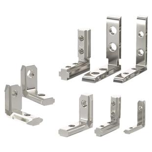 内置角槽连接件2020/3030/4040/4545铝型材配件L型直角固定欧国标