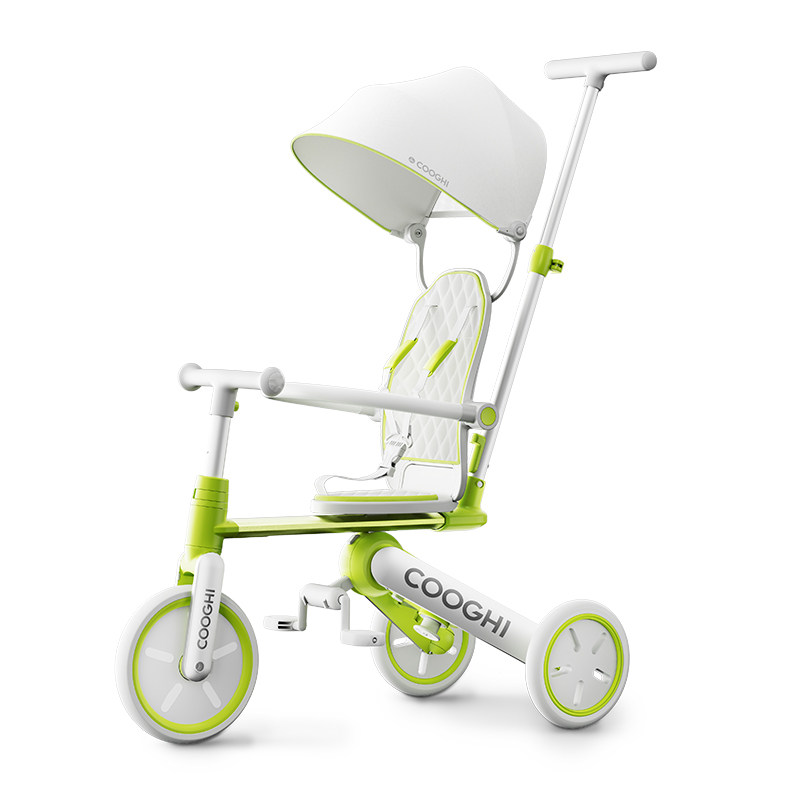 酷骑K4儿童三轮车脚踏车1到5岁平衡宝宝手推车遛娃神器周岁礼物