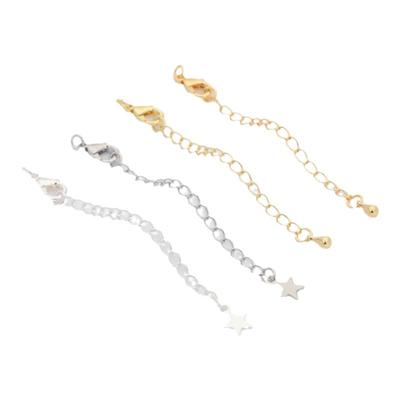 保色色14K18K真金手链diy延长链