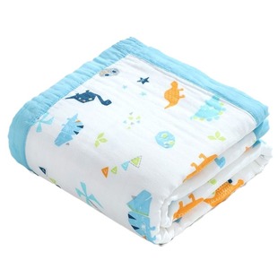 婴儿浴巾纱布新生纯棉纱a类洗澡泡泡纱包被秋冬四季宝宝用品吸水