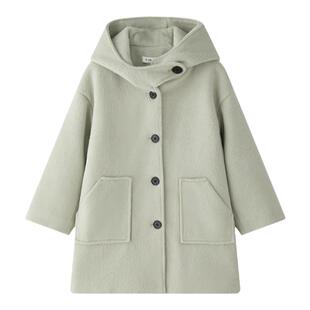 虾酱麻麻男童呢子大衣冬季加厚2025新款男孩中长款儿童装毛呢外套