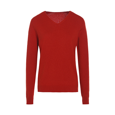 JESSIE气质波尔多红毛衣羊毛针织