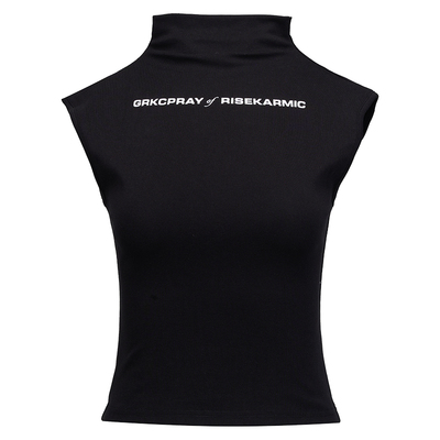 GRKCRK半高领背心弹力修身收腰