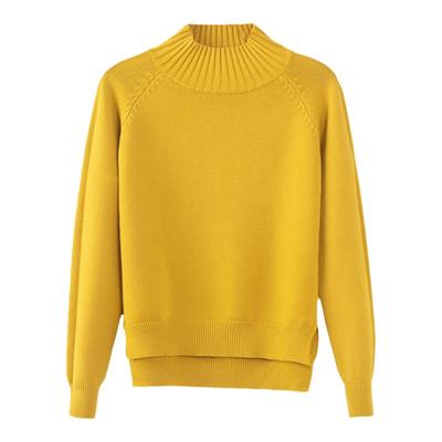 半高领短款女士毛衣秋冬针织衫