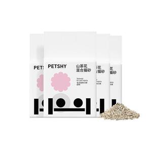 PETSHY百宠千爱 山茶花猫砂木薯除臭低尘结团豆腐膨润土混合2.5kg