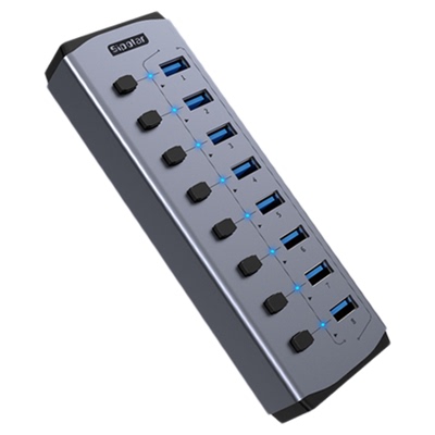 西普莱8口独立开关USB3.0