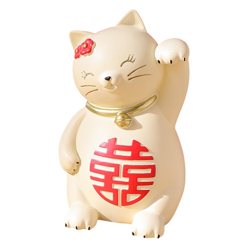 家居招财猫摆件装饰品结婚礼物送新娘闺蜜礼品创意客厅桌面小摆设