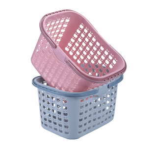购物篮手提篮塑料筐超市篮大号啤酒篮子 小号买菜篮子草莓采摘篮
