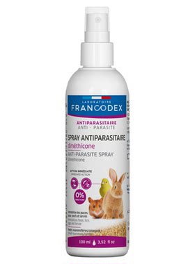 法兰康Francodex鹦鹉驱虫喷雾鸟类兔子荷兰猪鼠仓鼠体外除虫专用