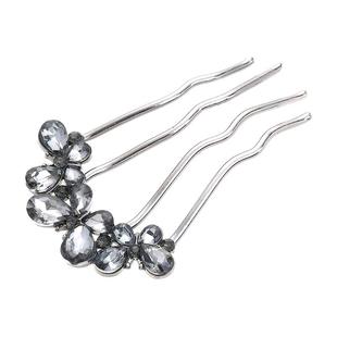 丸子头盘发固定神器四齿波浪插梳女2025新款发钗编发簪子发簪头饰