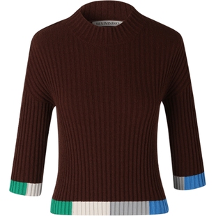 【早春新品】IIIVIVINIKO薇薏蔻圈圈纱半高领针织套头衫