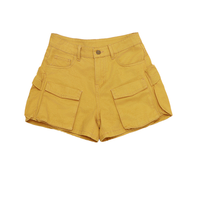 哟酷酷小众设计款中腰休闲短裤