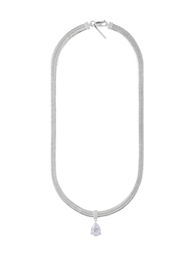 COUGHINVAIN拼色扁形锁骨链