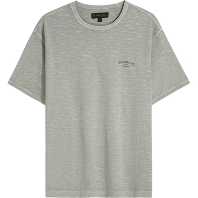 纯棉面料简约纯色休闲圆领