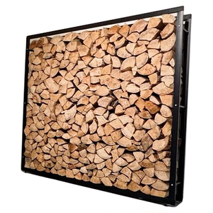 壁炉木柴架收纳架1.7米高堆放柴火架冬季高款小空间专用铁艺柴框