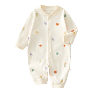 婴儿连体衣新生儿男女宝宝衣服春秋季婴幼儿贴身纯棉打底睡衣哈衣