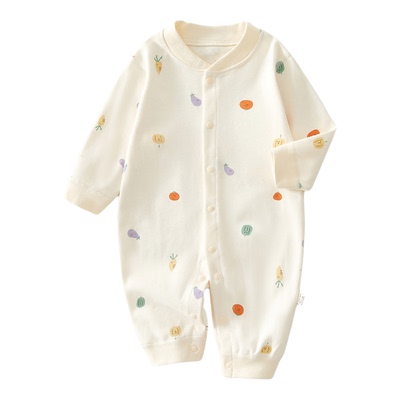 婴儿连体衣新生儿男女宝宝衣服春秋季婴幼儿贴身纯棉打底睡衣哈衣