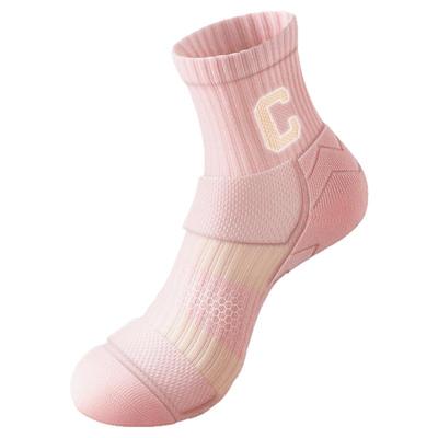 运动袜子女跑步毛巾底