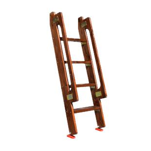 家用梯阁楼带扶手木质梯子实木爬梯踏步木制梯直梯上下铺梯子单卖